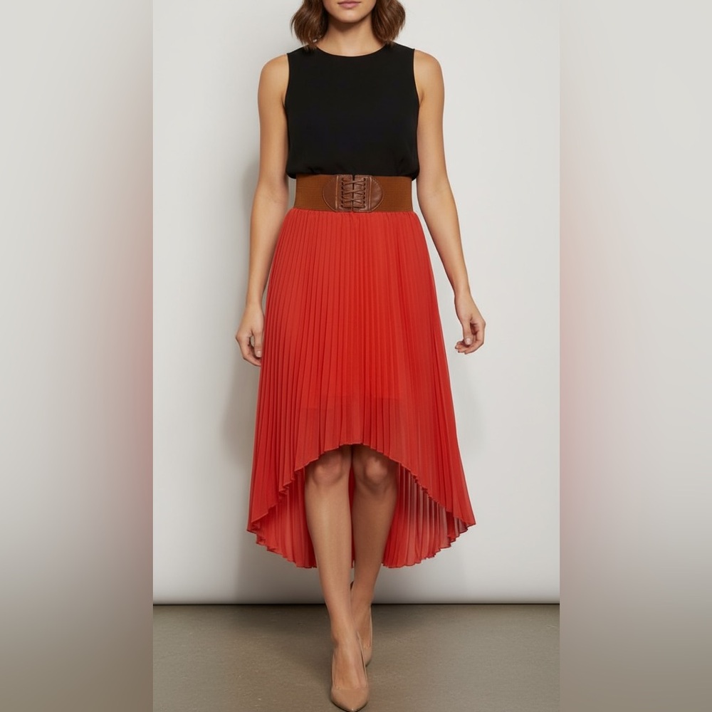 003 SKRRT: Mint Green electric pleated skirt size M
